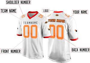 Maßgeschneiderte Sportuniform Personalisiertes Fußball- & Rugby-Trikot mit Namen & Nummer Kurzarm für Männer Frauen Jugendliche & Kinder - Product Image 2