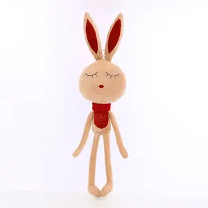 Hand Made High Quality Long Arm Leg Soft Bunny Rabbit Dolls Cute Fashion Plush Toys Customized Stuffed Animals for Kids