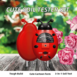 Kit de probador de suelo 3 en 1 con forma de dibujos animados, medidor de PH, medidor de humedad, Monitor de temperatura y luz solar para el cuidado del jardín - Product Image 2