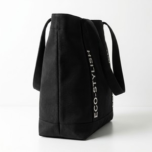 Custom Logo Canvas Letter Shoulder Carrier <b>Bag</b> Printed Logo Plain Tote Wholesale for Women Customizable Pattern - Product Image 3