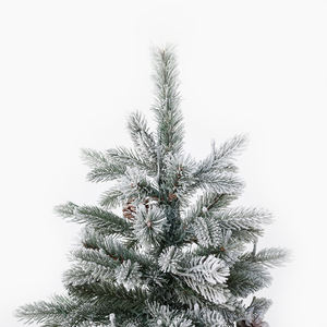 Longstar vente chaude pré-éclairé avec tout l'arbre <span class=keywords><strong>de</strong></span> Noël floqué artificiel coloré avec des pommes <span class=keywords><strong>de</strong></span> pin pour la décoration <span class=keywords><strong>de</strong></span> vacances - Product Image 2