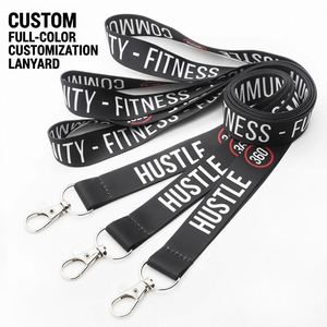 Cordón para el Cuello de Poliéster Personalizado al por Mayor, Cordón Promocional para la Comunidad Fitness con Sublimación Personalizada - Product Image 1
