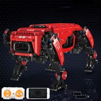 921 pièces APP et télécommande double Mode Robot chien blocs de construction modèle tige jouet bricolage assemblage RC Machine chien briques Kit de construction