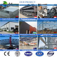 Edificios de Taller de Estructura de Acero Galvanizado con Marco de Portal Ligero de Dos Pisos Prefabricados Modernos a Precio de Fábrica