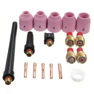 18 Pcs Tig Lastoorts Stubby Gas Lens Accessoire Kit Set Voor WP9/20/25 Serie 0.040 "-1/8" Lassen Tool Accessoires