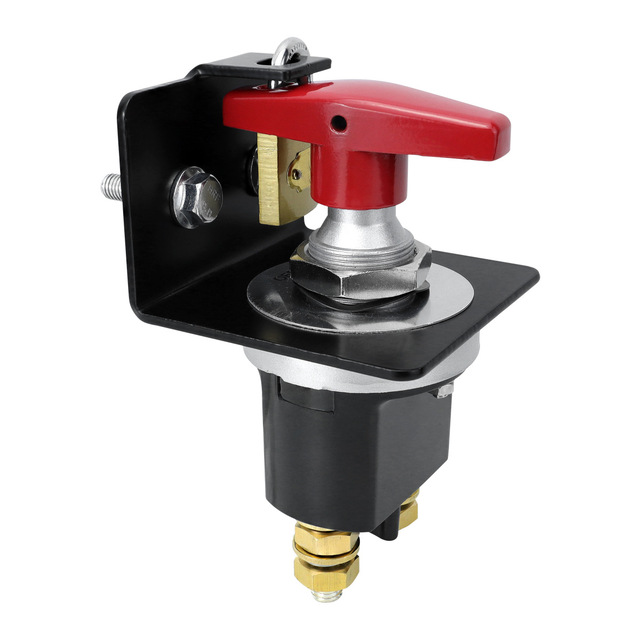 High Current Battery Disconnect Switch 300A 12-24V Master Battery Power Cut Isolator Kill Switch for Car Vehicle RV Marine Boat