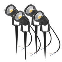 Lampu sorot LED, Outdoor 5/7W untuk taman halaman taman Ponds-RGB putih hangat tinggi terang lampu banjir daya AC aluminium