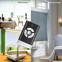 Émetteur RF 433 MHz YET2194se D4, copie de code, rechargeable, longue portée, télécommande sans fil pour porte coulissante de garage