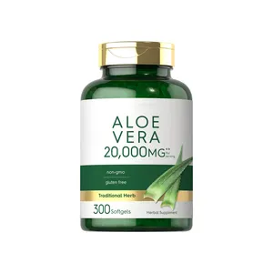 300 Count nicht-GMO glutenfreie Aloe vera-Gel-Supplement-Kapseln zur Verbesserung des Immunsystems