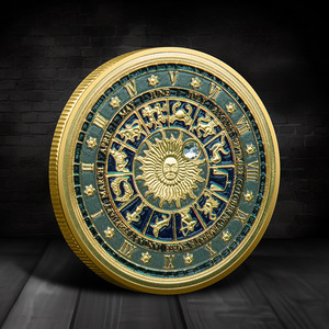 Medallas Conmemorativas Electrochapadas de los Doce Signos del Zodiaco, Juego Completo de 12 Piezas, Aleación de Zinc, Hechas <span class=keywords><strong>en</strong></span> China, Colección de Monedas de la Suerte - Product Image 4
