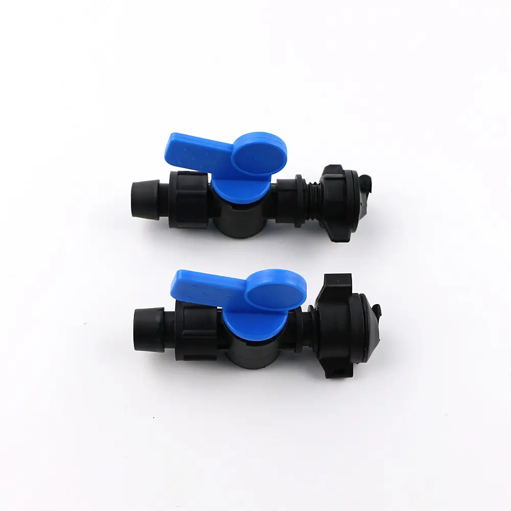 Hot Verkoop Plastic Klep Irrigatie Mini Valve Voor Pe Pijp En Drip Tape