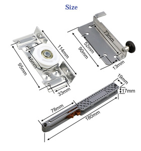 Quincaillerie de garde-robe coulissante <span class=keywords><strong>porte</strong></span> de <span class=keywords><strong>placard</strong></span> rouleau remplacement NYLON quincaillerie de meubles raccords - Product Image 6