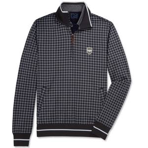 Pull à glissière quart imprimé à carreaux léger de haute qualité pour hommes Logo personnalisé support pour printemps Sport Golf sweat-shirt athlétique - Product Image 3