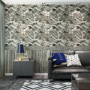 Panneaux muraux en bois 3D à effet grain de bois, autocollants muraux en mousse PE imperméables, lames de bois, carreaux de plinthe pour la décoration murale de la salle, du téléviseur et de la maison - Product Image 6