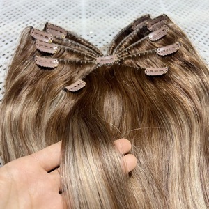 Extensioni di <span class=keywords><strong>capelli</strong></span> umani a clip Octopus, lisci, in <span class=keywords><strong>capelli</strong></span> Remy, per occasioni quotidiane - Product Image 5