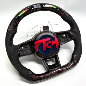 Volante Deportivo VW GTI de Instalación Plug and Play para Teramont, Golf MK7, <span class=keywords><strong>Scirocco</strong></span>, Sportsvan, Sagitar B8, Base Plana - Product Image 3
