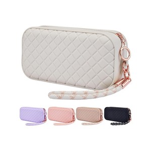 Sac cosmétique portable en silicone pour femme, pour voyage, imperméable avec fermeture à glissière - Product Image 3
