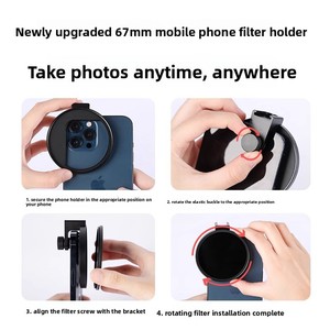 <span class=keywords><strong>Filtre</strong></span> polarisant <span class=keywords><strong>CPL</strong></span> multifonctionnel pour téléphone 67 mm Élimine l'hyperexposition pour le streaming en direct et la photographie - Product Image 4