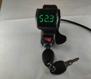 Universel 12V -84V LED Vélo Électrique Scooter Tricycle Véhicule <span class=keywords><strong>Poignée</strong></span> Doigt Pouce Accélérateur - Product Image 5