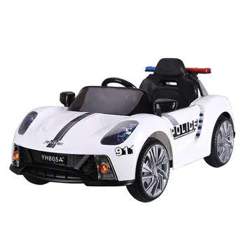Çocuklar için akülü araba polis yeni binmek araba çocuklar için araba