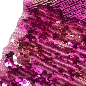 Nuovo arrivo tessuto a maglia con paillettes rosso <span class=keywords><strong>rosa</strong></span> chiaro e <span class=keywords><strong>rosa</strong></span> chiaro - Product Image 5