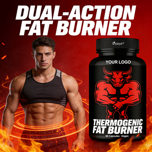 קפסולות שורפות שומן תרמוגניות של יצרן מקורי, פעולה מהירה, ירידה במשקל, תמיכה באנרגיה ובתיאבון - תוסף תה ירוק לגברים ונשים - Product Image 3