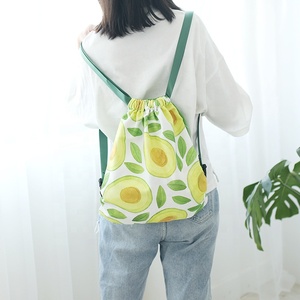 Impression de fruits fille toile <span class=keywords><strong>sac</strong></span> à <span class=keywords><strong>dos</strong></span> en coton doux décontracté sacs d'été morrales para mujer - Product Image 3