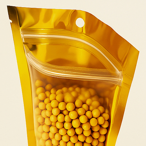 Túi vàng với cửa sổ Zip khóa túi cho Snack PE nhôm lá mỏng con dấu Túi - Product Image 4