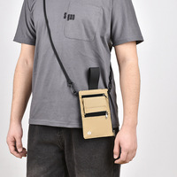 Porte-cartes d'identité, porte-passeport, porte-cartes de voyage, porte-billets multifonction RFID, portefeuille bandoulière, pochette pour téléphone, unisexe