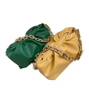 Bolsas de palha de couro personalizadas, sacos de mão de bambu personalizados de alta qualidade