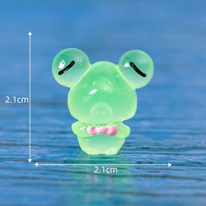 Figuras decorativas DIY para regalo, ranas luminosas, decoración de jardín de hadas, figuras de ranas en miniatura que brillan en la noche, decoración del hogar, 1 ud. - Product Image 4