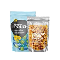 Gedroogd fruit snack cashewnoten recycleerbare gravure bedrukte geurdicht staande pouch met ritssluiting blikverpakking