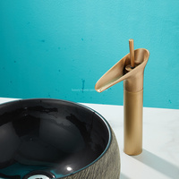Robinet monocommande noir chaud/froid 2026 haut de gamme en bronze antique pour verre à vin, pour meuble de salle de bain