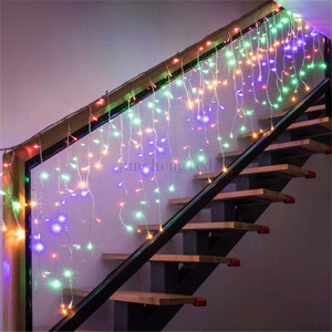 Arbre Led en or pour l'extérieur, fée, autres guirlandes de lumières Icicle de fête, décoration de noël, éclairage de vacances - Product Image 2