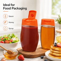 Bouchon à clapet en PP anti-fuite avec valve en silicone pour bouteilles de miel, sirop et sauces