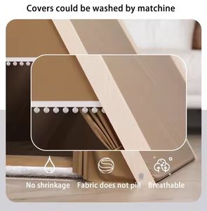 Hersteller Big Space Holz Tipi Dreieck Katzen bett Haustier Zelt Haustier Hund Outdoor Faltbares tragbares Haustier Haus Zelt - Product Image 3