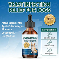 Gouttes OEM/ODM pour chiens contre les infections à levures - Réduit les irritations et l'inflammation - Soulagement apaisant des démangeaisons, traitement des infections auriculaires