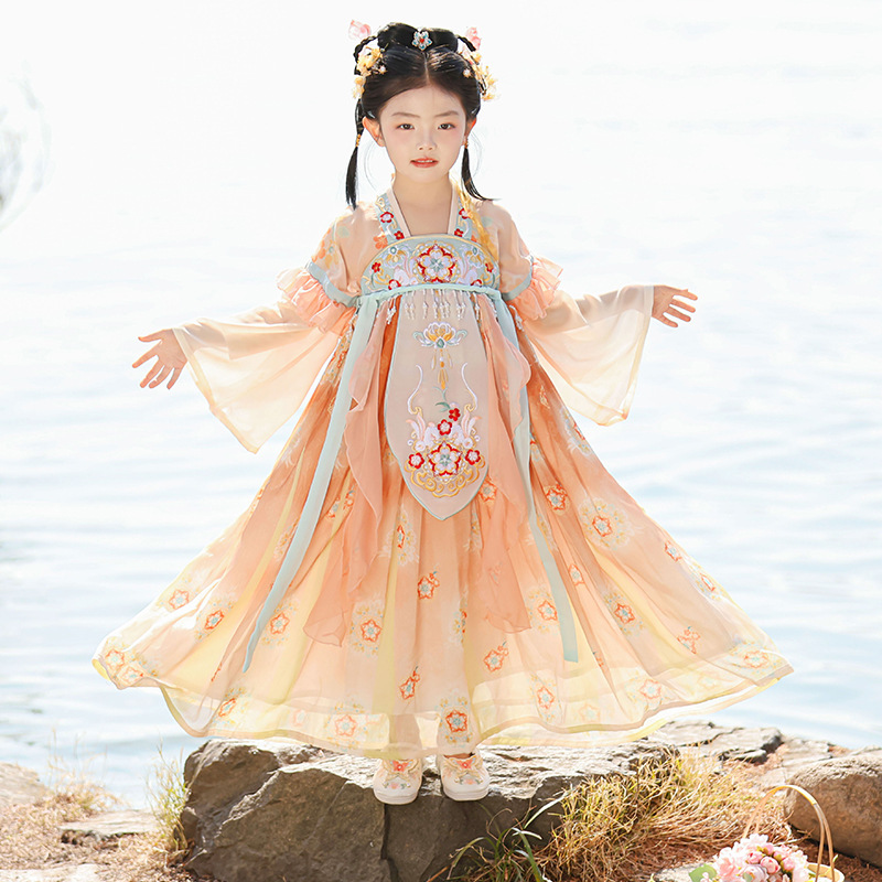 Chinese Girls Traditional Dress Elegant Hanfu Designs - Main Image
