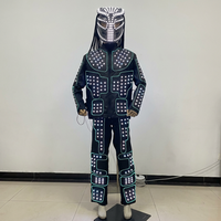 Costume de danse robot LED, combinaison lumineuse intégrale pour spectacle sur scène, DJ, EDM, soirée en boîte de nuit, rave, déguisement, cosplay