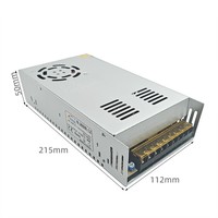 Convertisseur AC 110V-220V DC N-360W-12, alimentation LED à sortie unique, 12V 360W 30A, refroidissement par ventilateur, transformateur IP20