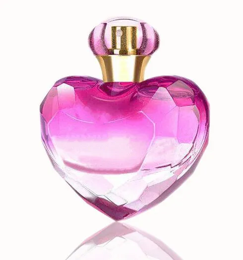 30ミリリットルHeart Shape Pump Spray Transparent Perfume Bottle Crystal Glass Aroma Diffuser Perfume Bottle