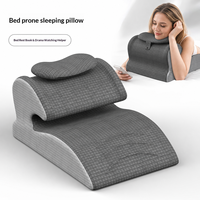 Coussin de soutien multifonctionnel pour le cou et le dos en position couchée, en mousse à mémoire de forme respirante en forme de U, pour la lecture et l'utilisation de téléphone portable