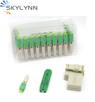 Conectores de fibra óptica SC APC rápidos para red FTTH utilizados en conectores de fibra óptica de potencia 4G y WiFi 5db TX
