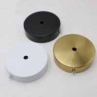 Kit de plafonnier de 100 mm et 120 mm de diamètre avec plaque de recouvrement pour luminaires, lustre, suspension ou projet de bricolage