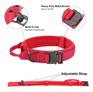 <span class=keywords><strong>Collar</strong></span> de Adiestramiento para Perros de Nailon de Lujo, Resistente, Táctico, Retráctil, Manos Libres, y Juego de Correa Larga para Perros - Product Image 6