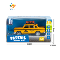 Modelo de Juguete Educativo AJB de Taxi y Autobús de Aleación de Metal a Escala para Niños en Formato Diecast