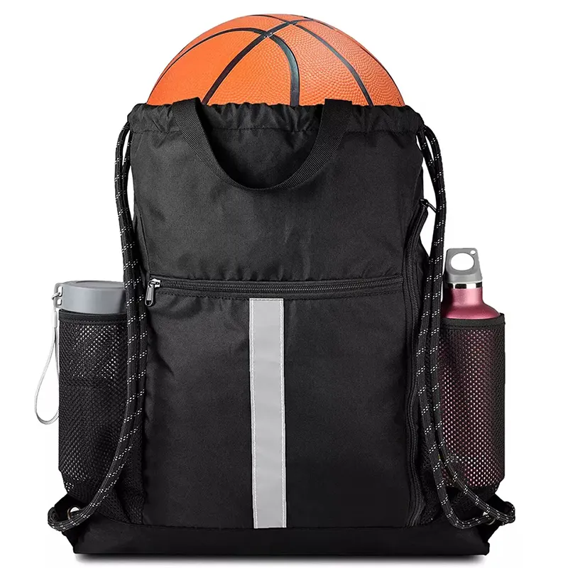 Fashionable Fitness Football Drawstring Backpack Sports Basketball Storage Bag Gym Sport Drawstring Bag