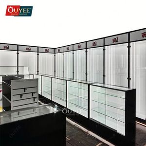 Nueva decoración encendedor soporte de exhibición tienda de vidrio escaparate diseño pantalla humo tienda Pantalla de vidrio para cigarros - Product Image 2