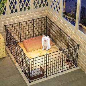 Clôture pour animaux de compagnie d'intérieur, cage métallique sécurisée et moderne pour chiens (Teddy Bear, Corgi, Chihuahua) et chats - Product Image 3