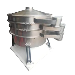 Tamiz vibratorio rotativo de círculo redondo en polvo industrial portátil para alimentos de uso doméstico